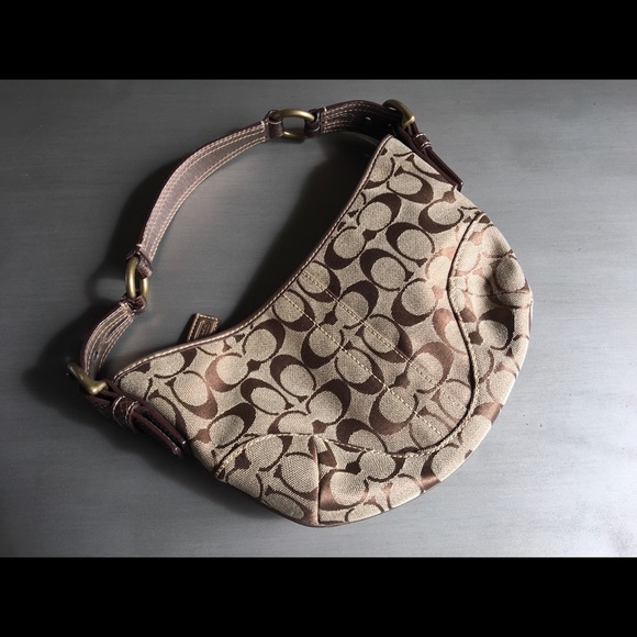 Coach Signature Shoulder Bag, Coach Fabric Bag - Picture 2 of 8